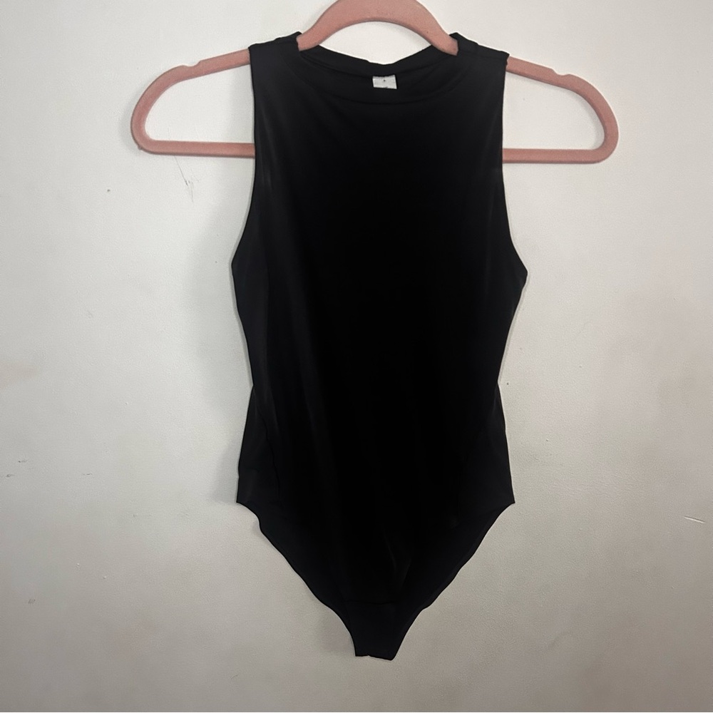 lululemon athletica Black Sleeveless Bodysuit
